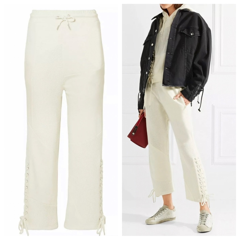 NWT McQ by Alexander McQueen Lace Up Paneled Pants - Picture 3 of 15